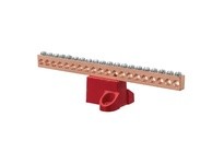 NSI GBC2-20 Copper Isolated Ground Bar 2-14 AWG Wire Range | 20 Circuit
