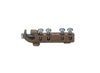 NSI GBIBZ-126-4414 Grounding Bonding Intersystem Bronze (1)#2-#6 Main with (4)#4-#14Taps