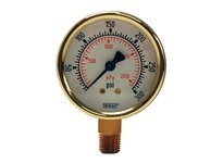 DIXON GBR160 2 1/2" FACE 0-160 PSI LM BRASSGAUGE | YarinInd