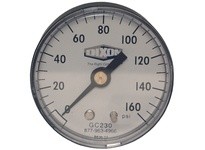 Dixon GC610 ABS Standard Dry Center Back Mount Gauge | YarinInd