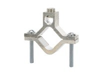 NSI GCA-2 ALUMINUM GROUND CLAMP AL/CU 1 1/4 - 2 WATER PIPE SIZE 250 MCM -6 AWG GROUND WIRE RANGE