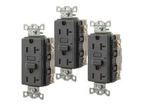 Hubbell Wiring GF20BK3 20A RESI GFR BLACK | YarinInd
