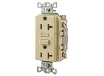 Hubbell Wiring GF20I 20A RESI GFR IVORY