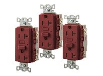 Hubbell Wiring GF20R3 20A RESI GFR RED | High-Quality Electrical Supplies