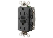 Hubbell Wiring GF5362SGBK 20A INDUSTRIAL TRWR GFR BLACK | High-Quality Industrial Supplies