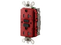 Hubbell Wiring GF5362SGR 20A Industrial TRWR GFR Red | High-Quality Electrical Supplies