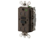 Hubbell Wiring GF8200SG 15A INDUSTRIAL TRWR GFR HG BROWN