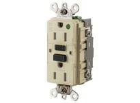 Hubbell Wiring GF8200SGI 15A INDUSTRIAL TRWR GFR HG IVORY | High-Quality Electrical Supplies
