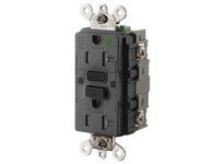 Hubbell Wiring GF8300SGBK 20A INDUSTRIAL TRWR GFR HG BLACK