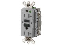 Hubbell Wiring GF8300SGGY 20A INDUSTRIAL TRWR GFR HG GRAY