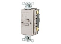 Hubbell Wiring GFBFHP20LA 20A 125V Blank Face GFCI | High-Quality Light Almond
