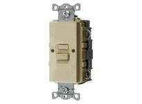 Hubbell Wiring GFBFST20I 20A COM SELF TEST FACELESS GFR Ivory | Reliable Industrial Supplies