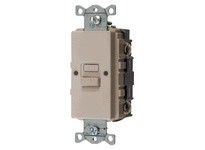 Hubbell Wiring GFBFST20LA 20A COM SELF TEST FACELESS GFR LT ALMOND