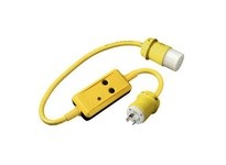 Hubbell Wiring GFP3C15MTL LOCKING GFCI CORD 15A 120V 3' | Industrial Supplies