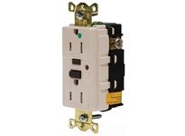 Hubbell Wiring GFR8200LATR 15A/125V INDL. HG TAMPER GFCI LIGHT ALM