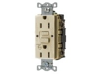 Hubbell Wiring GFRST15IB 15A COM SELF TEST ALARM GFR IVORY