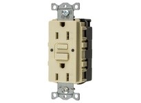 Hubbell Wiring GFRST15SNAPI 15A COM SELF TEST SNAP GFR Ivory | Reliable Industrial Supplies