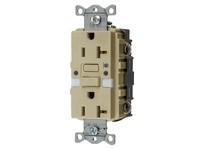Hubbell Wiring GFRST20INL 20A COM SELF TEST NIGHTLIGHT GFR Ivory | Reliable Industrial Supplies