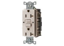 Hubbell Wiring GFRST20LA 20A COM SELF TEST GFR LT Almond | YarinInd