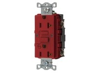 Hubbell Wiring GFRST20RB 20A COM SELF TEST ALARM GFR LT RED | Industrial Supplies