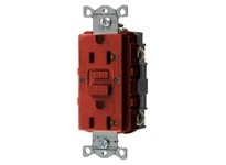 Hubbell Wiring GFRST20RU 20A COM SELF TEST US GFR RED