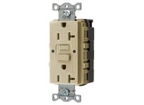 Hubbell Wiring GFRST20SNAPI 20A COM SELF TEST SNAP GFR IVORY
