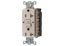 Hubbell Wiring GFRST20SNAPLA 20A COM SELF TEST SNAP GFR LT ALMOND | YarinInd
