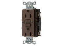 Hubbell Wiring GFRST20U 20A COM SELF TEST US GFR BROWN