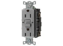 Hubbell Wiring GFRST52MGY 15A Marine Self Test GFR Gray | Reliable Supplies