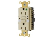 Hubbell Wiring GFRST82INL 15A COM HG SELF TEST NIGHTLIGHT GFR IV