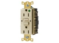 Hubbell Wiring GFRST82IU 15A COM HG SELF TEST US GFR IVORY | YarinInd