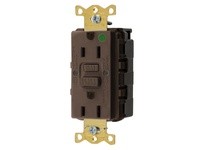 Hubbell Wiring GFRST82SNAP 15A COM HG SELF TEST SNAP GFR Brown | Industrial Supplies