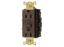 Hubbell Wiring GFRST82U 15A COM HG SELF TEST US GFR Brown | Industrial Supplies