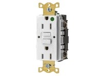 Hubbell Wiring GFRST82W 15A COM HG SELF TEST GFR WHITE | Industrial Supplies