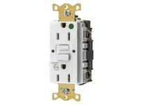 Hubbell Wiring GFRST82WB 15A COM HG SELF TEST ALARM GFR WHITE | YarinInd
