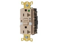 Hubbell Wiring GFRST83ALNL 20A COM HG SELF TEST NIGHTLIGHT GFR AL | Quality Supplies