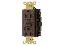 Hubbell Wiring GFRST83B 20A COM HG SELF TEST ALARM GFR BROWN | Industrial Supplies