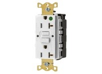 Hubbell Wiring GFRST83SNAPW 20A COM HG SELF TEST SNAP GFR WHITE