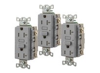 Hubbell Wiring GFT20GY3 20A RESI GFR TR GRAY | YarinInd
