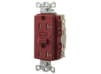Hubbell Wiring GFT20R 20A RESI GFR TR RED | YarinInd