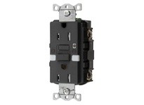 Hubbell Wiring GFTRST15BKNL 15A COM SELF TEST TR NIGHTLIGHT GFR BLAC