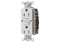 Hubbell Wiring GFTRST15WP2 15A COM TR ST LEADED STR GFR WH BULK