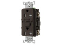 Hubbell Wiring GFTRST20 20A COM SELF TEST TR GFR BROWN