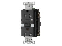 Hubbell Wiring GFTRST20BKNL 20A COM SELF TEST TR NIGHTLIGHT GFR BK