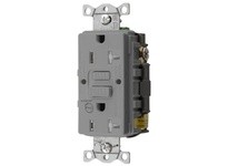 Hubbell Wiring GFTRST20GYB 20A COM SELF TEST TR ALARM GFR GRAY | Industrial Supplies