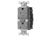 Hubbell Wiring GFTRST20GYNL 20A COM SELF TEST TR NIGHTLIGHT GFR GRAY