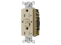 Hubbell Wiring GFTRST20I 20A COM SELF TEST TR GFR Ivory | Industrial Supplies
