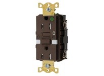 Hubbell Wiring GFTRST82NL 15A COM HG SELFTEST TR NIGHTLIGHT GFR BR | Reliable Electrical Supplies