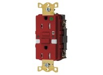 Hubbell Wiring GFTRST82RNL 15A COM HG SELFTEST TR NIGHTLIGHT GFR RD