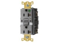 Hubbell Wiring GFTRST83GYNL 20A COM HG SELFTEST TR Nightlight GFR | YarinInd